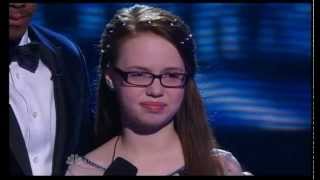 Americas Got Talent Semi Final 2014 12 yo Mara Justine singing Break Away [upl. by Atiuqet469]