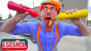 Auto Lavado de Blippi Español  Videos de Camiones para Niños y Infantiles [upl. by Ogu443]