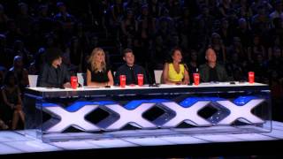 Americas Got Talent 2015  Scott Heierman Bearded Drag Queen Gets Overcome With Emotions [upl. by Ratib]