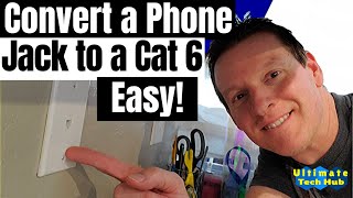 CONNECT CAT6 CABLE TO JACK  HOW TO [upl. by Yebloc]