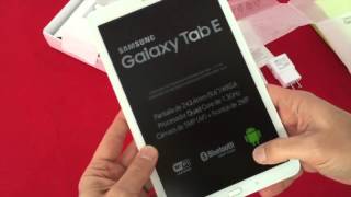 Samsung Galaxy Tab E SM T560 Unboxing en Español [upl. by Nabi]