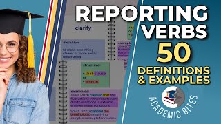 TOP 50 Reporting Verbs You SHOULD Know to IMPROVE Your Academic Writing [upl. by Emogene]