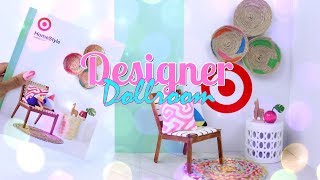 DIY  How to Make Designer Doll Room  Make a Doll Room from a Target Catalog [upl. by Jon344]