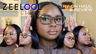 Zeelool Glasses TryOn Haul  Review  Stylish Eyewear [upl. by Nosnarb542]