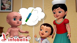 डॉली रो रही हैडॉक्टर चिट्टी आ रहे हैंPlaying with Toys  Hindi Cartoons amp Pretend Play  Infobells [upl. by Crescint]