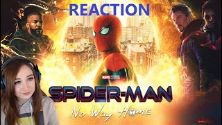 SPIDERMAN NO WAY HOME  Official Trailer Reaction [upl. by Ahsiliw]