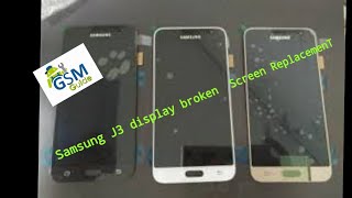 Samsung J3 2016  SMJ320F  Lcd Screen Repair Replacement  GSM GUIDE [upl. by Colwell]