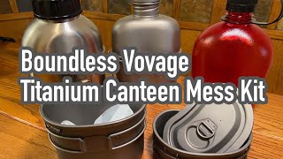 Boundless Voyage Titanium Canteen Mess Kit [upl. by Richards418]