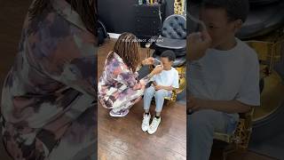 Face Shield For Autism Haircut 🤔 Does it work autism sensoryprocessingdisorder barbershop [upl. by Emiolhs]