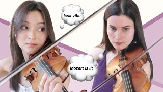 What musicians think when playing Mozart Violin Duos [upl. by Auroora]