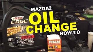 Mazda2  Oil Change HowTo [upl. by Sainana]