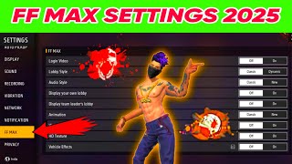 FF MAX Setting Full Details 2025  Free Fire FF Max Setting Details 2025  I Am Mangal [upl. by Nnaxor]