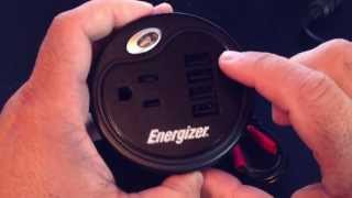 Review Energizer 180 WATT Cup Inverter USB Phone Charger [upl. by Arnulfo883]