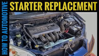 How To Easily Replace The Starter On A Toyota Matrix [upl. by Leone909]