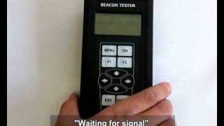 406MHz BEACON Tester test procedure [upl. by Hackney461]