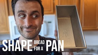 How to Shape a Loaf of Bread for a Pan [upl. by Menashem]