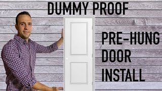 How to install a prehung door  The easiest and most efficient way to hang prehung door [upl. by Nylde]