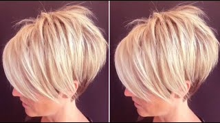 Short Pixie Haircuts for women  Asymmetrical Layered Bob Haircut Tips [upl. by Eceirahs202]