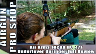 AIRGUN REVIEW – Air Arms TX200 HC 177 Underlever Springer – My First Look At A High End Springer [upl. by Heurlin]