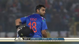 Virat Kohli 100 52 vs Australia 2nd ODI 2013 Jaipur Extended Highlights [upl. by Arikehs]