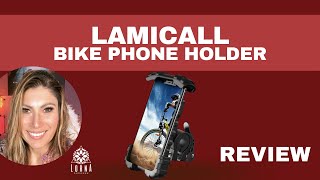 LAMICALL Bike Phone Holder Review [upl. by Asilehc]