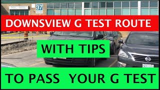 Downsview G Test Route DownsviewGTestRoute NEWROUTE PassYourGFirstAttempt Toronto Ontario [upl. by Hgielrac]