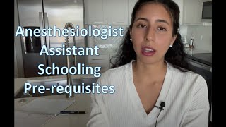 Anesthesiologist Assistant schooling part 1 prerequisites and statistics [upl. by Deckert]