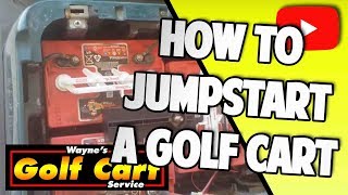 Emergency Jumpstarting a Golf Cart [upl. by Enyaz]