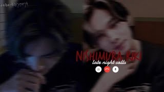 Late Night Call with NISHIMURA RIKI  Niki imagine [upl. by Letizia]