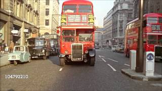 London In The 1960s  Full HD Colour  GettyImages  Traffic  City Gents  Landmarks [upl. by Naellij549]