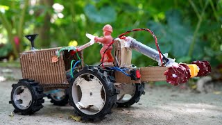 DIY cultivator tractor with rotavator [upl. by Attenohs]