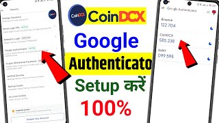 Coindcx me Google Authenticator Setup kaise kare  how to setup Google Authenticator in coin dcx [upl. by Mccreary]