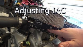 Camaro FiTech IAC adjustment [upl. by Hugon]