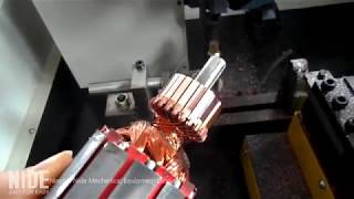 Commutator undercutting machine and Commutator turning machine [upl. by Eimar]