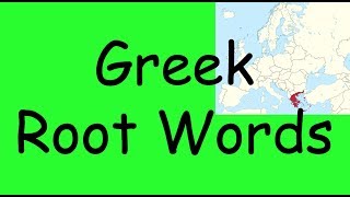 Greek Root Words [upl. by Pris]