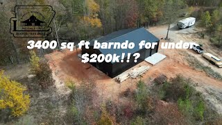 3400 sq ft barndominium for under 200k TOUR Move in ready [upl. by Yeldnarb992]