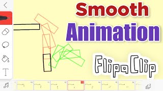 Flipaclip animation tutorial  Animate Smooth motion very easily [upl. by Llemor]