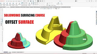 ✅ Solidworks Surfacing Offset Surface [upl. by Eivets700]