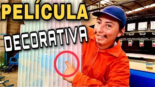 PELÍCULA DECORATIVA para VENTANAS y PUERTAS de VIDRIO [upl. by Adiel]