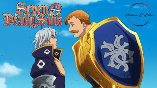 Escanor VS Estarossa FULL FIGHT SCENE  Seven Deadly Sins  Nanatsu no Taizai [upl. by Arondell967]