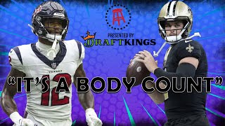 FFFPOD REPLACING COLLINS RATTLER TIME AND DFS WEEK 6 [upl. by Dorwin784]