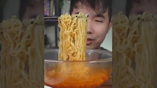 I tried the ARE YOU SCARED spicy fire noodles [upl. by Merriman]