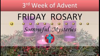 Friday Rosary • Sorrowful Mysteries of the Rosary 💜 December 22 2023 VIRTUAL ROSARY  MEDITATION [upl. by Nymrak]