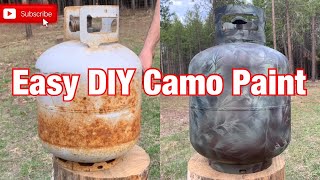 Easy DIY Camo Paint  a simple tutorial on painting anything camo using only leaves and spray paint [upl. by Ciapas]