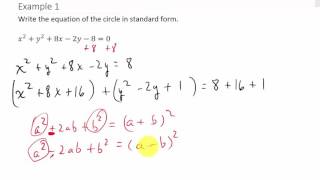 Converting a Circle From General Form to Standard Form [upl. by Rora140]