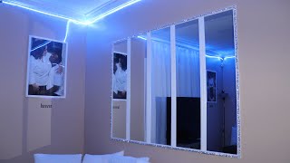 DIY Wall Mirror using Walmart Mirrors [upl. by Etnuaed]