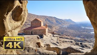 Cave Town Uplistsikhe 🇬🇪 Georgia  Gori  4K [upl. by Yebloc962]