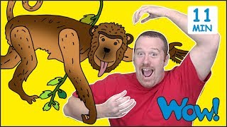 Animals from Steve and Maggie for Kids  Free Speaking Wow English TV [upl. by Micco]