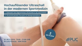 Ultraschallgezielte Therapien am Bewegungsapparat  Dr Christopher Pivec  PUC [upl. by Rehportsirhc]