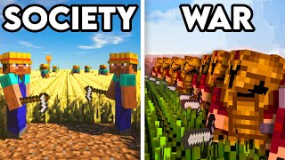 100 Players Simulate Civilization in Minecraft [upl. by Kaete]